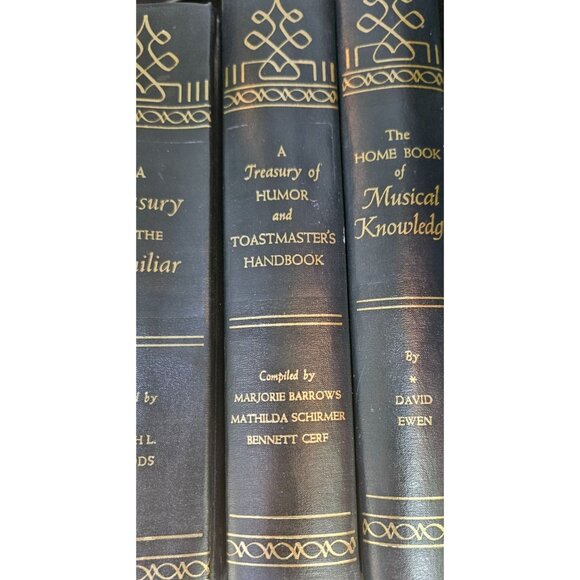 Ralph L. Woods 1942 Book Leatherbound Set A Treasury Of The Familiar Humor & Mor - Picture 5 of 11